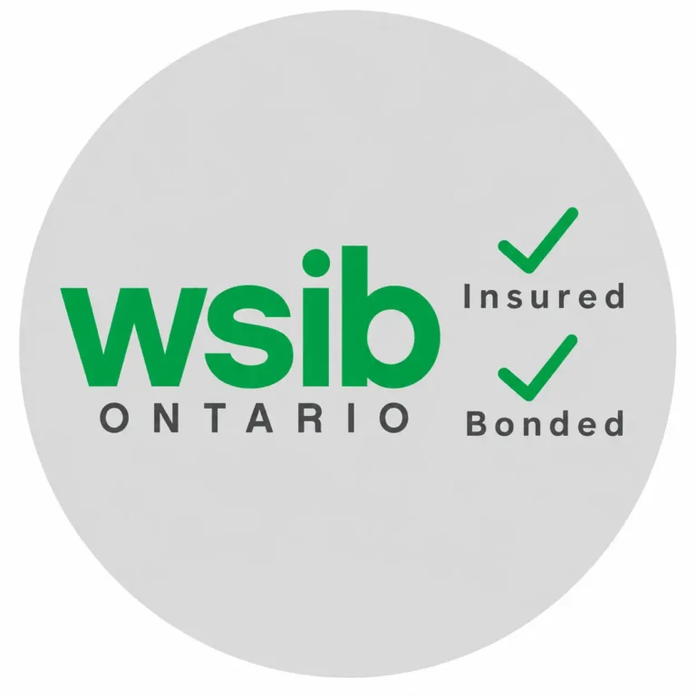 WSIB Ontario insured and bonded logo